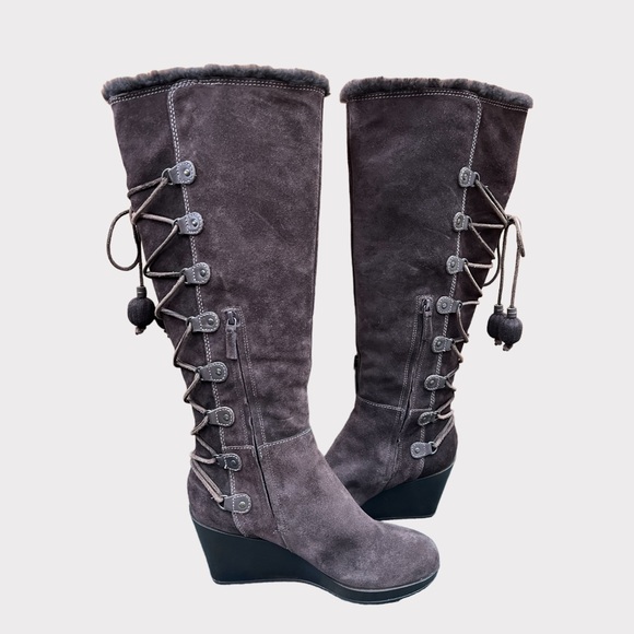 cole haan fur lined boots